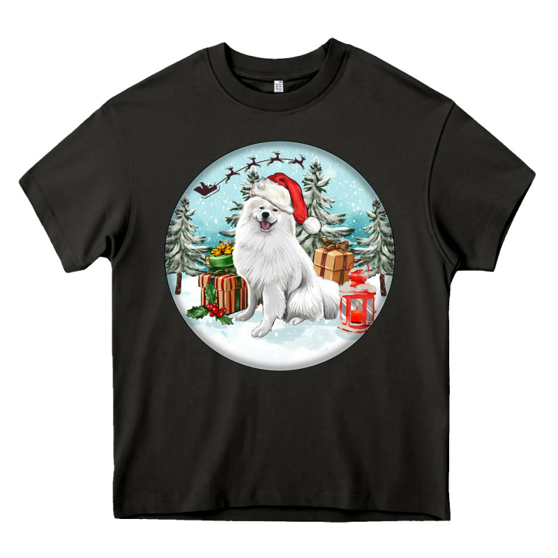 Christmas Samoyed Dog Heavy Core Tee by FaDigitalArtStudio | Teevron