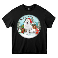 Black Christmas samoyed dog Heavy Core Tee - FaDigitalArtStudio