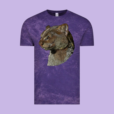 Jaguarundi Head Vintage Tee Designed By Lillyallendesigns