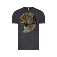 Vintage Black Jaguarundi Head Vintage Tee - LillyAllenDesigns