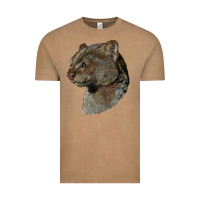 Vintage Coffee Jaguarundi Head Vintage Tee - LillyAllenDesigns