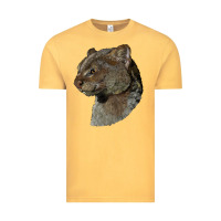 Vintage Mustard Jaguarundi Head Vintage Tee - LillyAllenDesigns