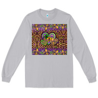 Moon Dust mardi gras fleur de lis hearts leopard glitter Long Sleeve Tee - Artiststas