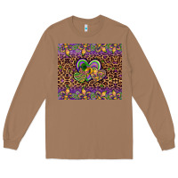 Toasted Coconut mardi gras fleur de lis hearts leopard glitter Long Sleeve Tee - Artiststas