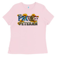 Bubblegum Pink proud veteran boots and hats Ladies Tee - Artiststas