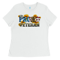 White proud veteran boots and hats Ladies Tee - Artiststas