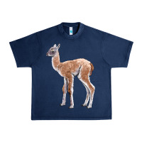 Navy Guanaco Llama Baby Urban Heavy Tee - LillyAllenDesigns