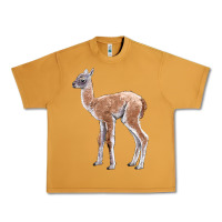 Peanut Butter Guanaco Llama Baby Urban Heavy Tee - LillyAllenDesigns