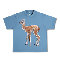 Pebble Blue Guanaco Llama Baby Urban Heavy Tee - LillyAllenDesigns