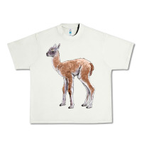 Pistachio Guanaco Llama Baby Urban Heavy Tee - LillyAllenDesigns