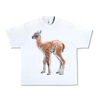 White Guanaco Llama Baby Urban Heavy Tee - LillyAllenDesigns