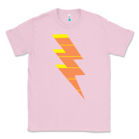Bubblegum Pink LIGHTNING BOLT Classic Tee - baoMotion
