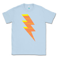 Dusty Blue LIGHTNING BOLT Classic Tee - baoMotion