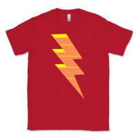 Red LIGHTNING BOLT Classic Tee - baoMotion