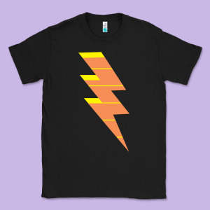 Lightning Bolt Classic Tee Designed By Baomotion