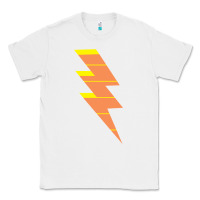 White LIGHTNING BOLT Classic Tee - baoMotion