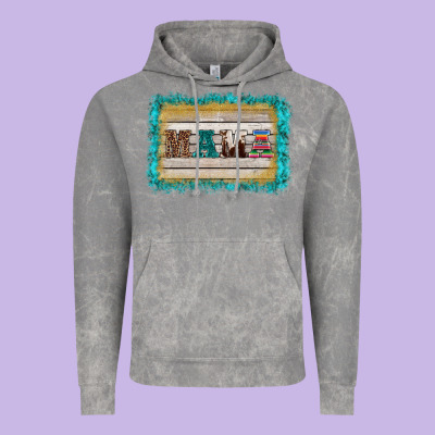 Western Turquoise's Mama Background Vintage Hoodie Designed By Barkaloodesign