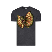 Vintage Black dilophosaurus face Vintage Tee - LillyAllenDesigns