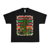 Black serape cowhide cacti Urban Heavy Tee - RanaPortraitStore