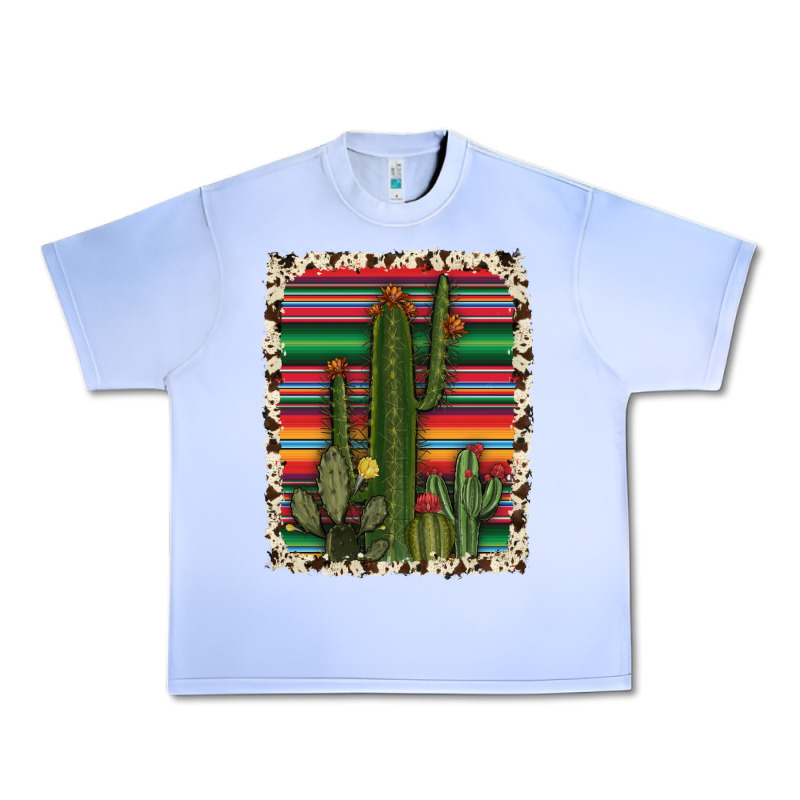 Serape Cowhide Cacti Urban Heavy Tee by RanaPortraitStore | Teevron
