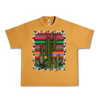 Peanut Butter serape cowhide cacti Urban Heavy Tee - RanaPortraitStore