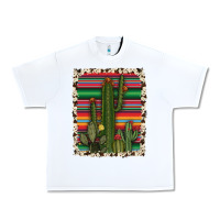 White serape cowhide cacti Urban Heavy Tee - RanaPortraitStore