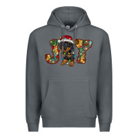Rock dachshund puppy christmas joy Premium Hoodie - BarkalooDesign