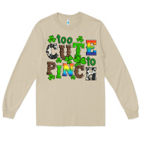 Mushroom st patricks too cute to pinch Long Sleeve Tee - Artiststas