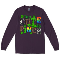 Plum st patricks too cute to pinch Long Sleeve Tee - Artiststas
