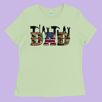 Fathers Day Ladies Tee Designed By Artiststas