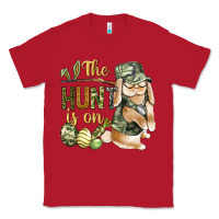 Red The Hunt Is On Classic Tee - BundleAndBundleShop