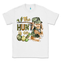 White The Hunt Is On Classic Tee - BundleAndBundleShop
