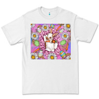 White Easter Bunny Premium Tee - CowhideDigitalArt