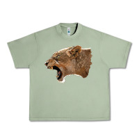 Oil Green Puma Head Urban Heavy Tee - LillyAllenDesigns