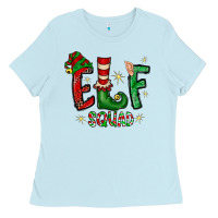 Baby Blue Elf Squad Ladies Tee - CowhideDigitalArt