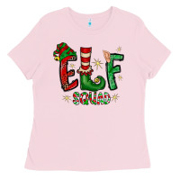Bubblegum Pink Elf Squad Ladies Tee - CowhideDigitalArt