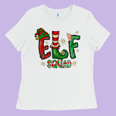 Elf Squad Ladies Tee Designed By Cowhidedigitalart