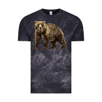 Cloud Black Brown Bear Vintage Tee - LillyAllenDesigns