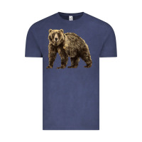 Vintage Denim Brown Bear Vintage Tee - LillyAllenDesigns