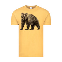 Vintage Mustard Brown Bear Vintage Tee - LillyAllenDesigns