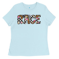 Baby Blue race Ladies Tee - Artiststas