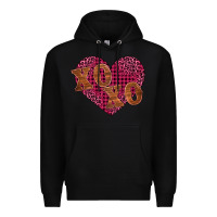 Black xoxo Premium Hoodie - BarkalooDesign