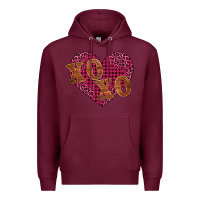 Burgundy xoxo Premium Hoodie - BarkalooDesign