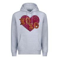 Heather Grey xoxo Premium Hoodie - BarkalooDesign