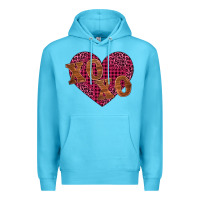 Ocean Blue xoxo Premium Hoodie - BarkalooDesign