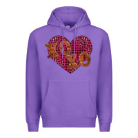 Purple xoxo Premium Hoodie - BarkalooDesign