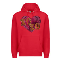 Red xoxo Premium Hoodie - BarkalooDesign