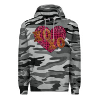 Slate Camo xoxo Premium Hoodie - BarkalooDesign