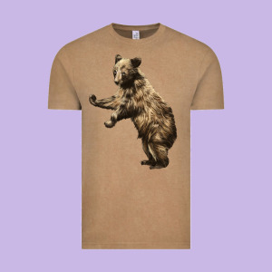 Brown Bear Cub Vintage Tee Designed By Lillyallendesigns