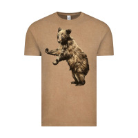 Vintage Coffee Brown Bear Cub Vintage Tee - LillyAllenDesigns
